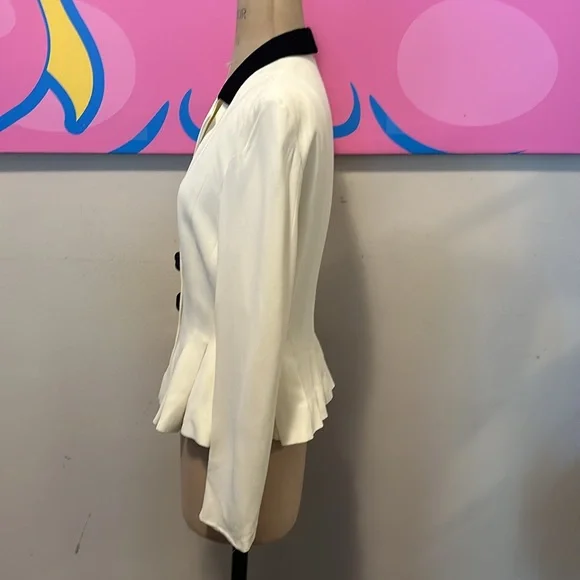 Moschino Cheap & Chic Ivory Peplum Jacket - Picture 8 of 15